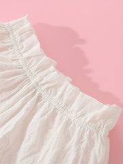 Toddler Girls Cotton Ruffle Trim Shorts Kids Summer Clothes