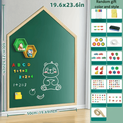 Magnetic Whiteboard 50x59 Self-Adhesive Green for Office & Study