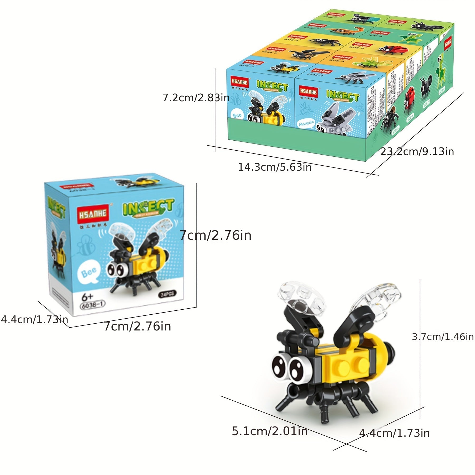 20 Animal Building Blocks Educational Toys Set