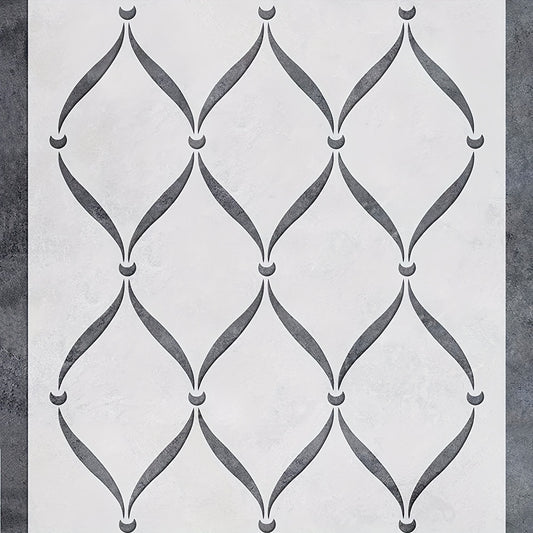Reusable Trellis Wall Stencil 30x35cm - Wall, Furniture, Floor, Fabric