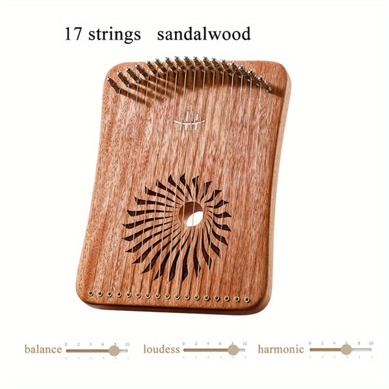 31 Strings Mini Thumb Lyre 17 Strings Finger Harp Wood Creative Finger Lyre