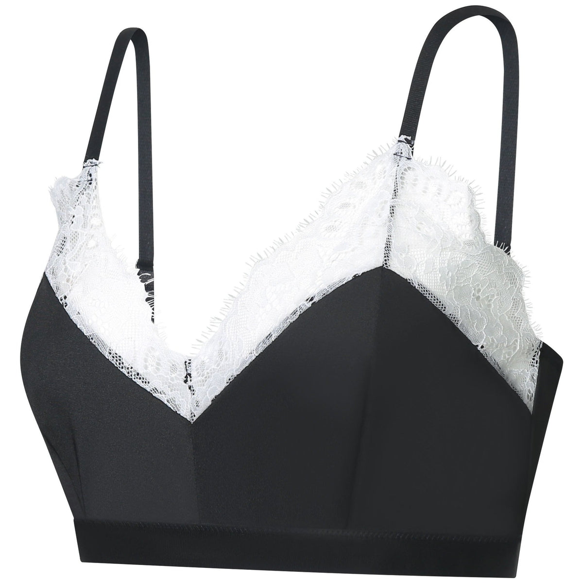  Sexy Bra Women's Plus Lace V Neck Full Cover Semi Sheer Bra
