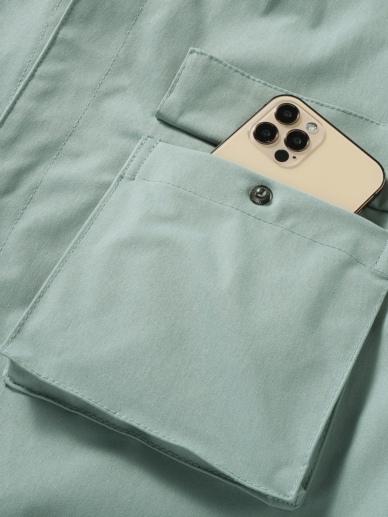 Men's Hooded Solid Windbreaker Jacket