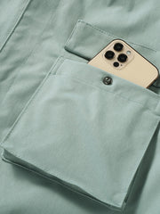 Men's Hooded Solid Windbreaker Jacket