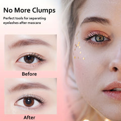 Metal Teeth Eyelash Comb Makeup Mascara Applicator