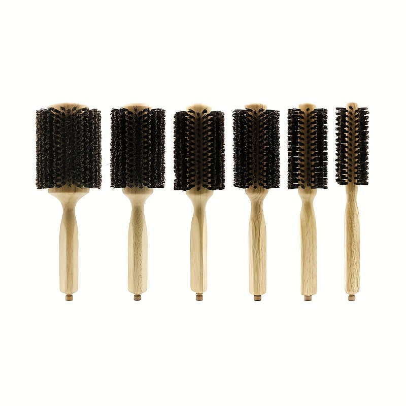 Boar Bristle Roller Comb Inner Buckle Curling Brush