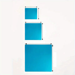 Durable Plastic Mirror Square Rounded Corners