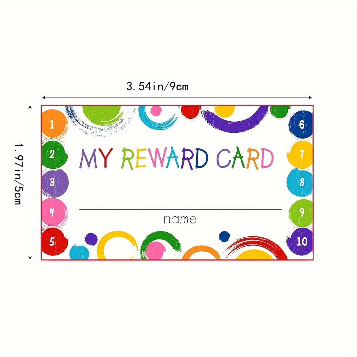 50pcs Punch Cards for Classroom Behavior Rewards & Motivation