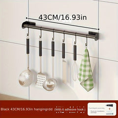 Kitchen Storage Rack No Punching Wall Hanging Hook Rack