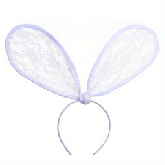 Flannel Bunny Ears Headband Party Prom Dress Up Headwear