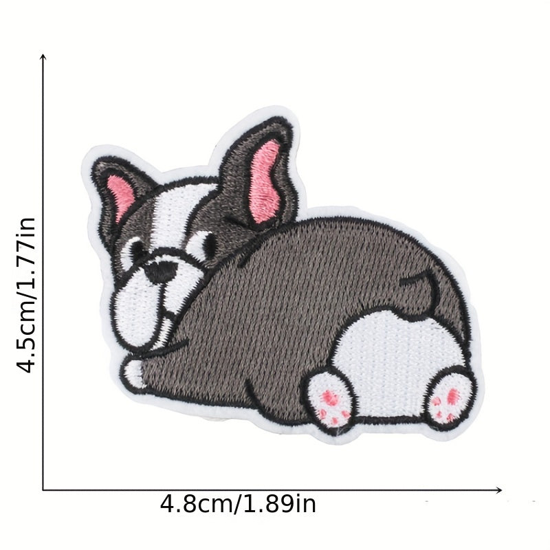 11pcs Corgi Iron On Patches Sew On Embroidered Applique Repair Patch DIY Crafts