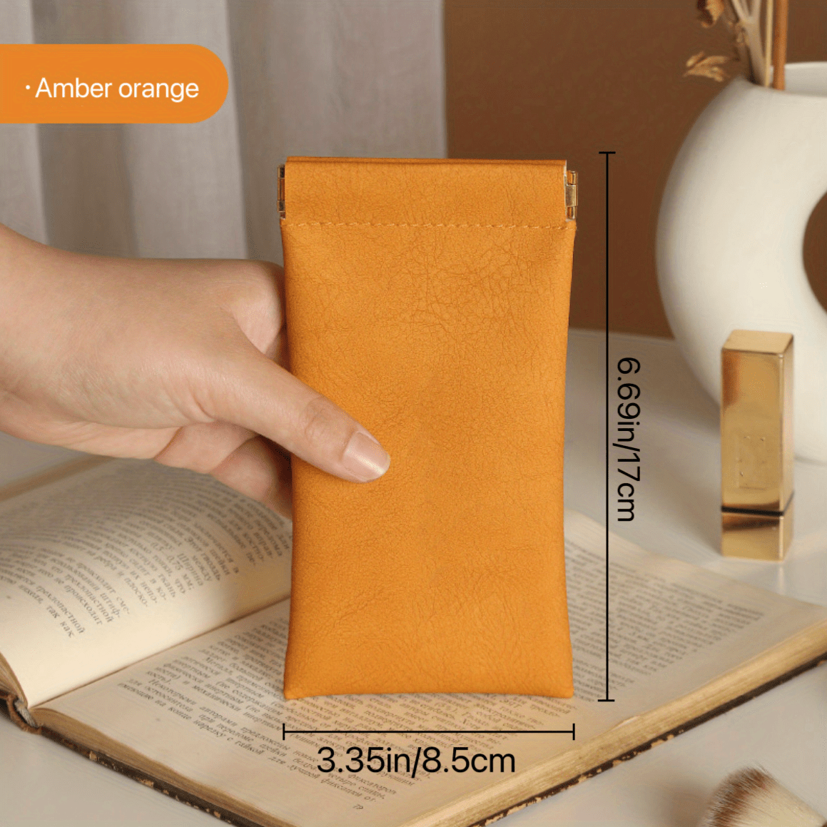 Portable Glasses Storage Bag PU Leather Protection Box