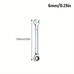 6MM 17MM Ratchet Wrenches Universal Spanners Car Repair Hand Tools