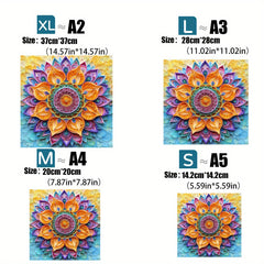 Sunflower Wooden Puzzle with Animal Pieces - Fun Puzzle Gift
