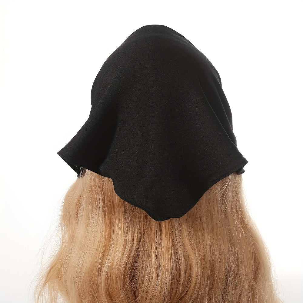 Plain Triangle Scarf & Casual Headscarf Thin Turban for Women