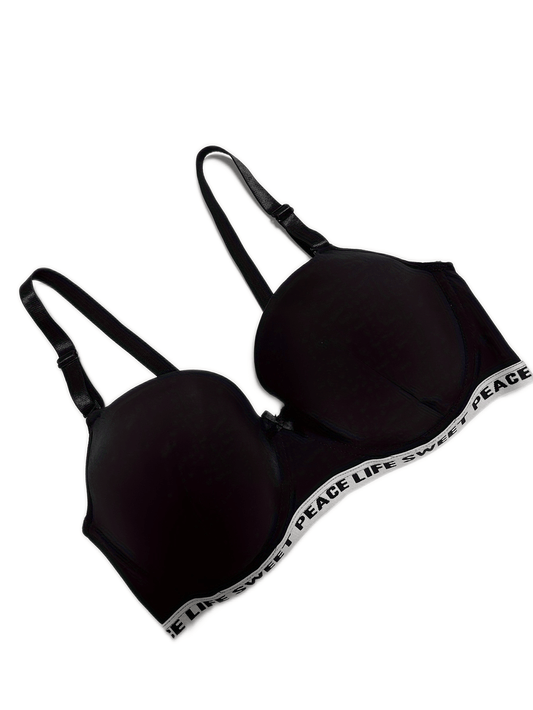  Women's Bra Full Coverage Medium Stretch Bow Decor