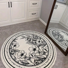 Nordic Round Cashmere Rug Plush Floor Rug 59.94 x 59.94