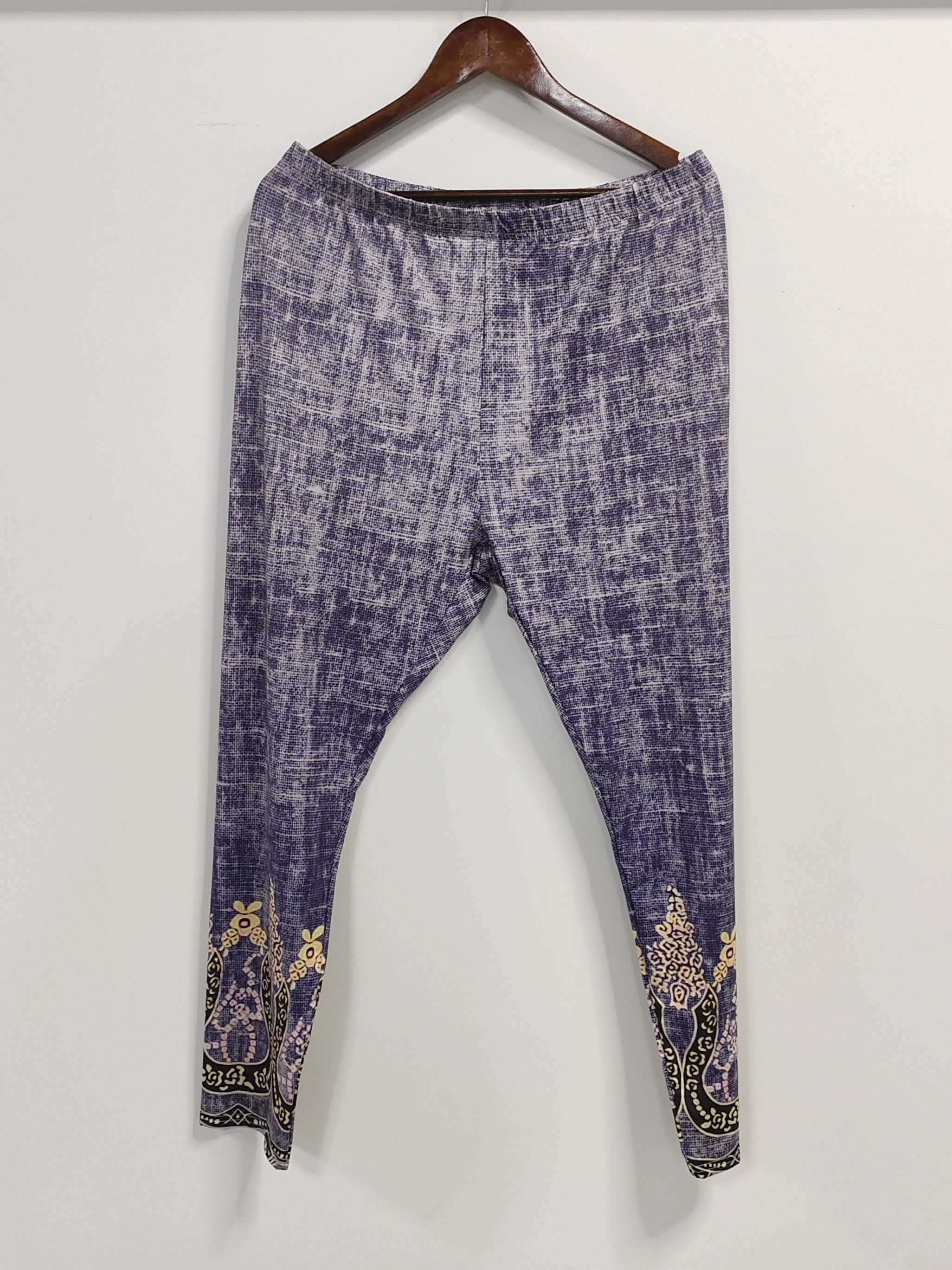 Floral Print High Rise Plus Size Leggings