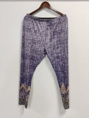 Floral Print High Rise Plus Size Leggings