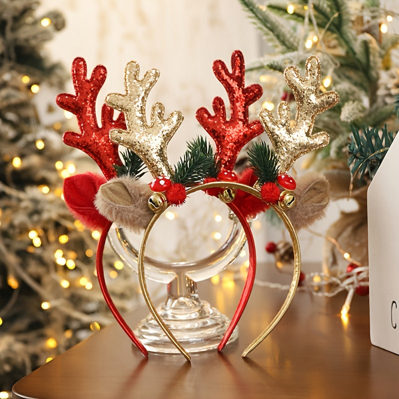 Christmas Antlers Headband Xmas Hair Accessories Gift