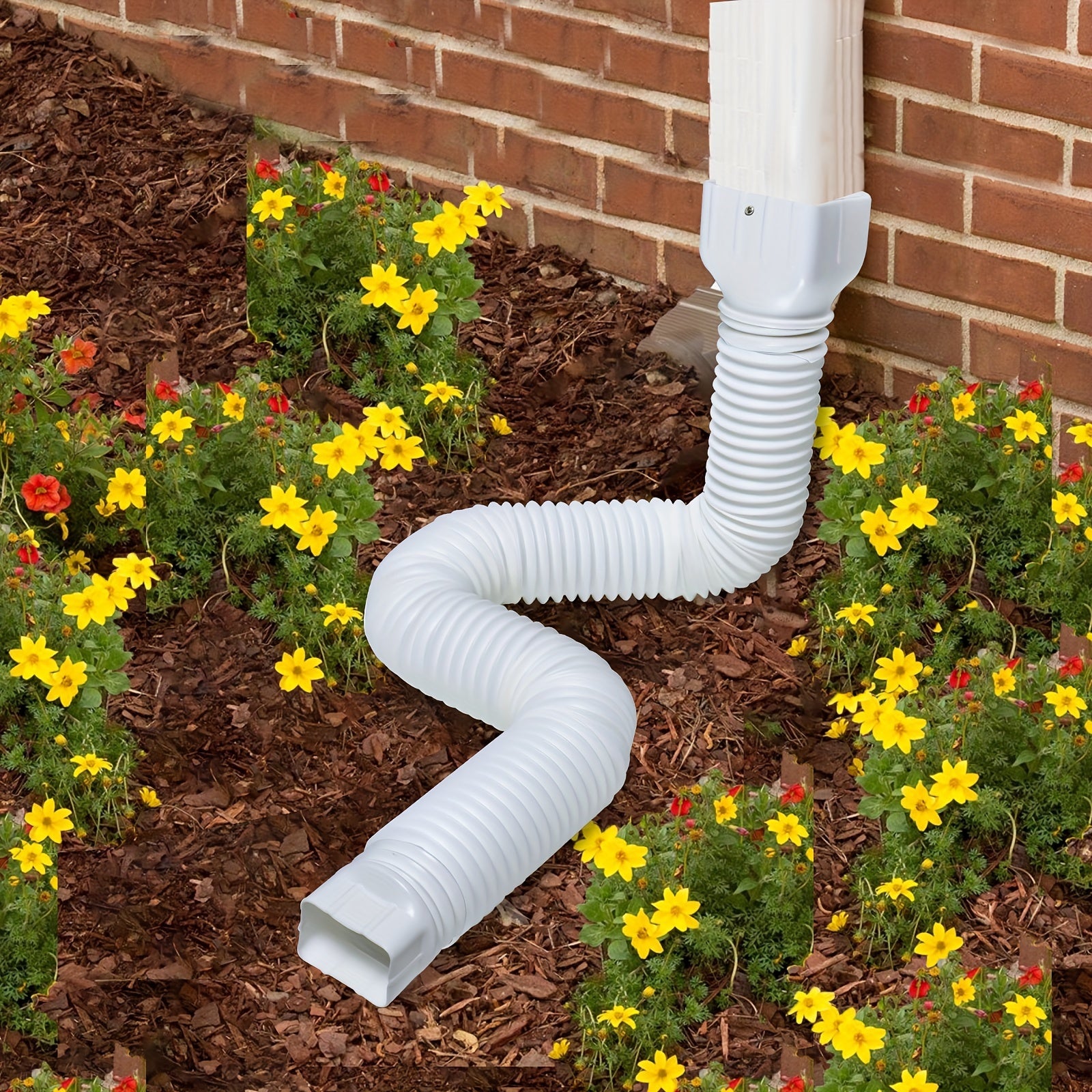 2pcs Telescopic Downspout Extenders 17-149 cm