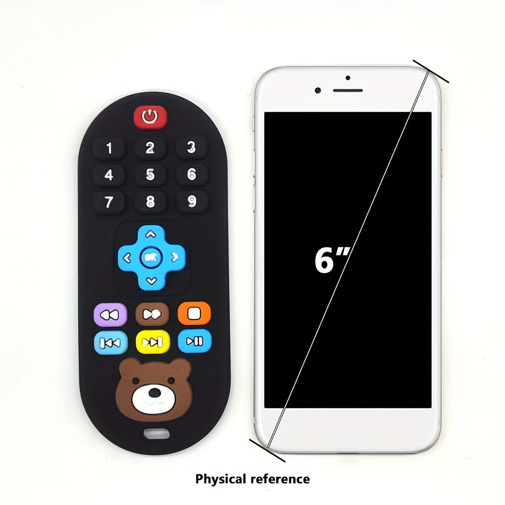 Cartoon Bear Silicone Remote Control Baby Teether Toy