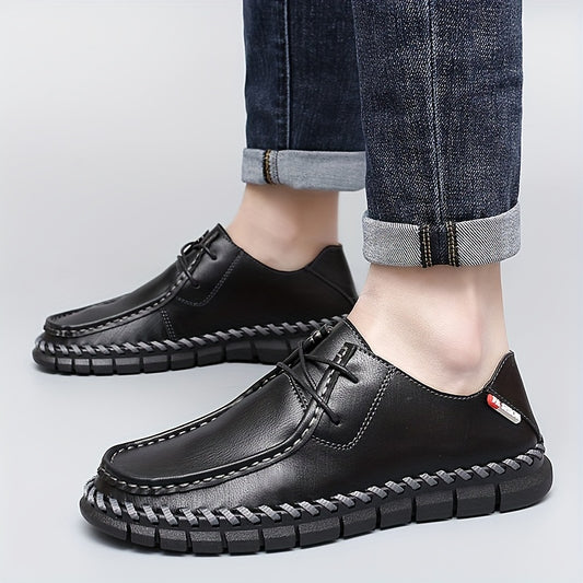 Men's Vintage Lace Up Dress Shoes Smart Casual Walking Shoes