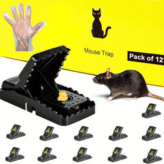 12pcs Mouse Traps Safe & Reusable Rat Humane Mice Trap Indoor Chipmunk Trap