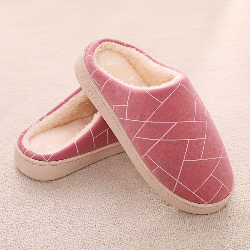 Men's Closed Toe Non-Slip Slipper Shoes Winter