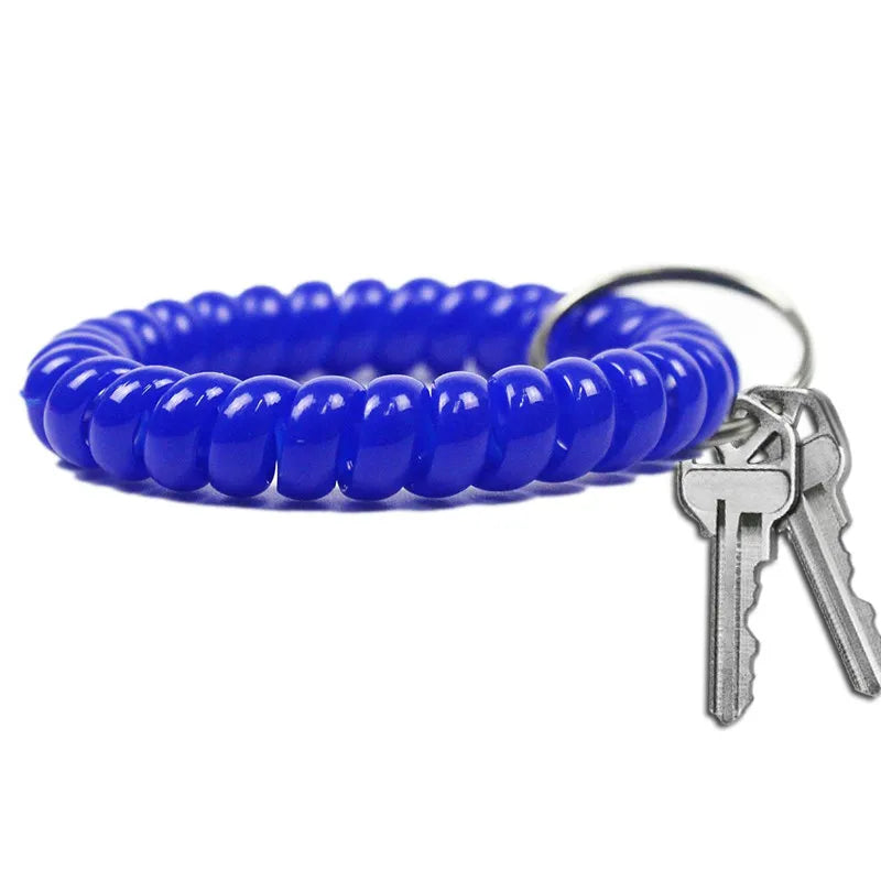 5PCS Key Holder Keychain Ring Organizer Key Wallet Tool Coil Spring