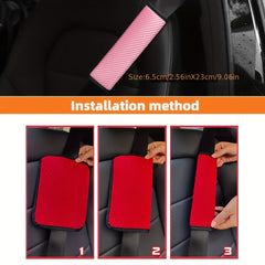 3D Mesh Car Seat Belt Shoulder Cover Breathable Soft Auto Accessories