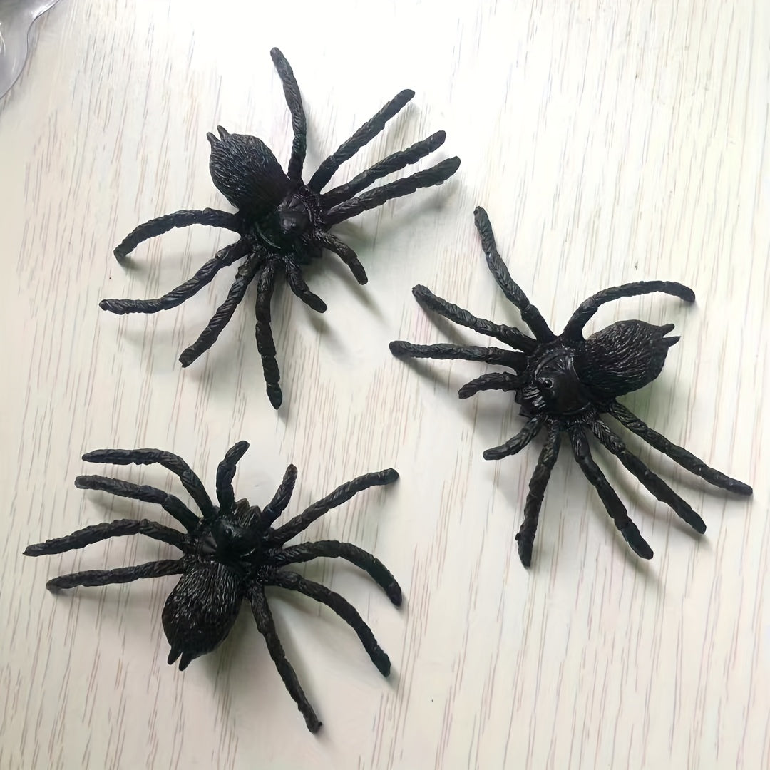 Plastic Artificial Spider Halloween Scary Playing Toy Party Props