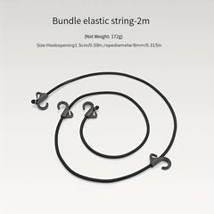 1pc Elastic Recreational Strap With Double Hook for Camping Storage