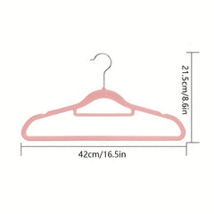 Adult Flocking Hangers Anti-slip Prevent Shoulder Bulges Stackable