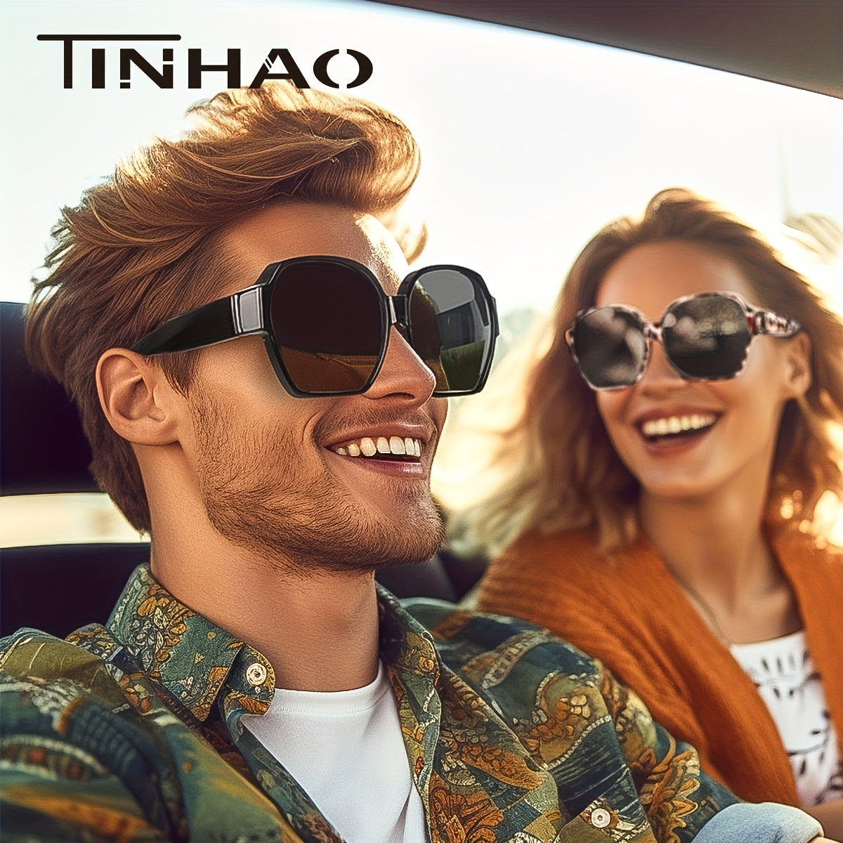 TINHAO Square Polarized Fit Over Sunglasses