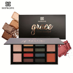 Matte Eyeshadow Palette 12 Colors Highly Pigmented Nudes Warm Natural Smokey