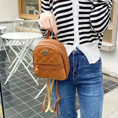 Small Shoulder Bag Faux Leather Casual Daypack