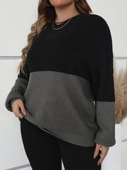  Colorblock Round Neck Jumper