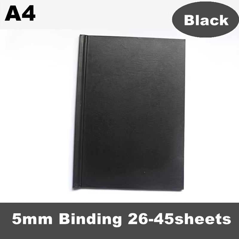 1pc Red PU Diary Cover A4 Size Thermal Binding 11 145sheets