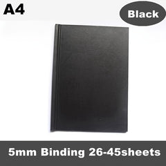 1pc Red PU Diary Cover A4 Size Thermal Binding 11 145sheets
