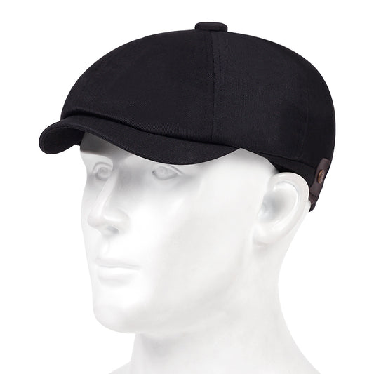 Men's Sand Washed Newsboy Hat Beret