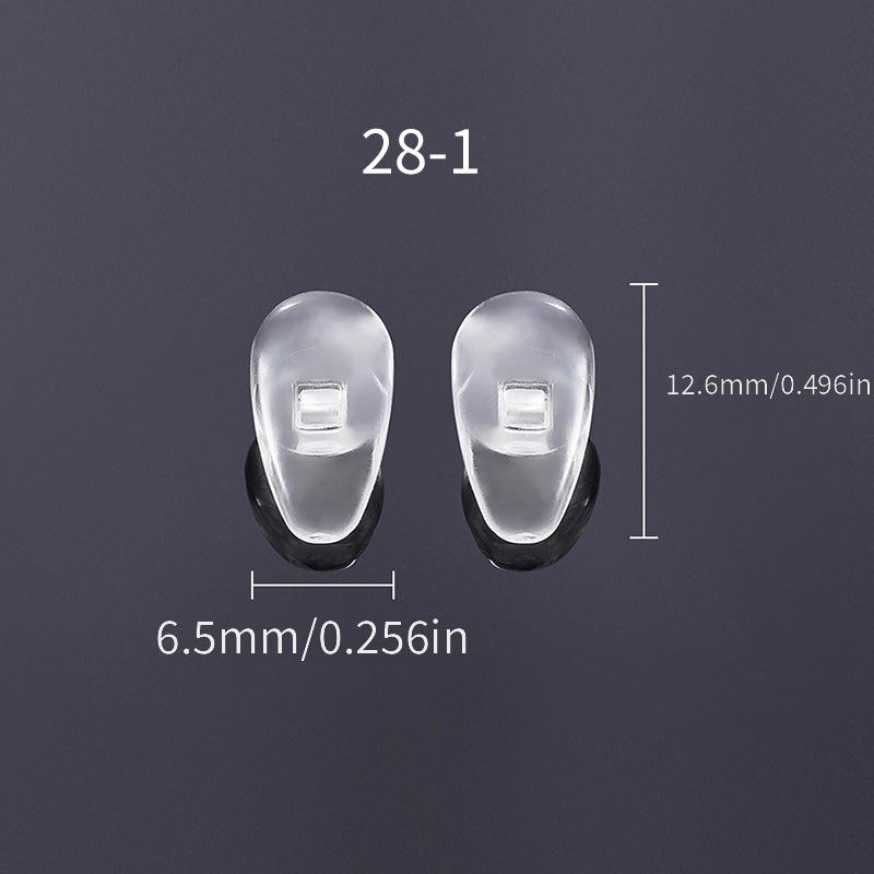 10 Pairs OOLVS Transparent Nose Pads for Glasses