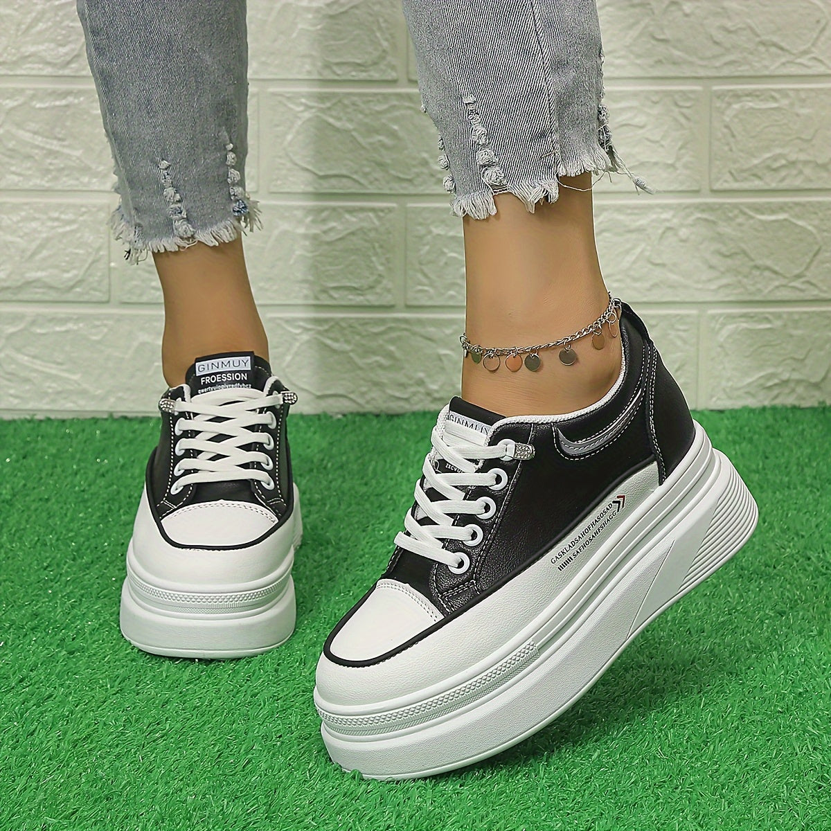 Women's Height Increasing Casual Sneakers Thick Bottom Shoes