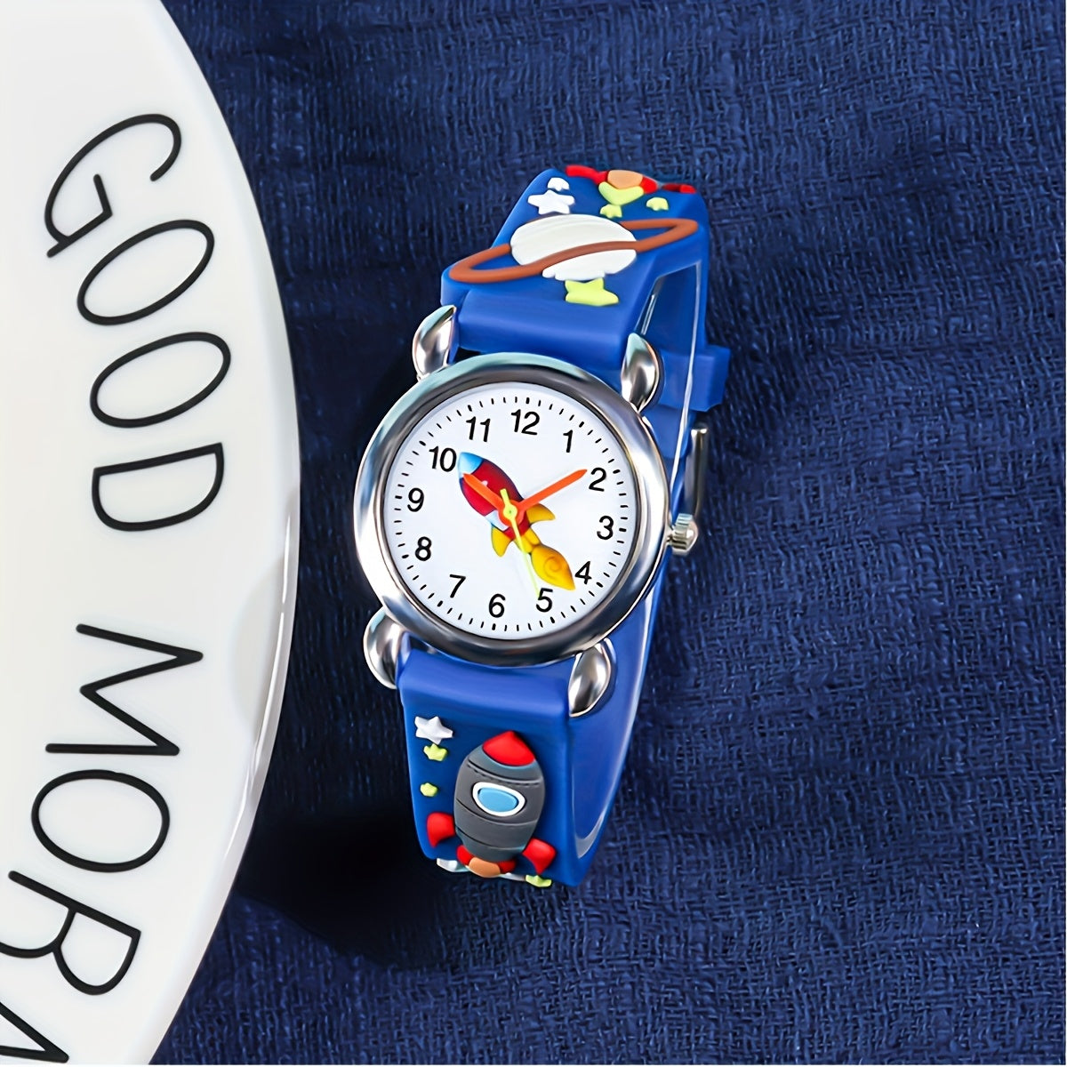 Rocket 3D Print Quartz Watch for Boys Gift