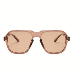Vintage Aviator Sunglasses Coffee Transparent Women Sunshade Eyeglasses