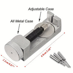 Watch Band Strap Link Pin Remover Tool Kit with 3 Extra Pins