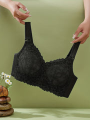 Lace Wireless Bra Full Coverage Comfortable Everyday Women's Lingerie