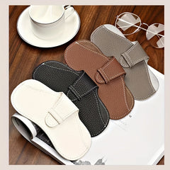 Lychee Embossed Glasses Cover Sunglasses Reading Glasses Pouch Case