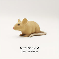 Realistic PVC Mouse Figurine Trick Toy Animal Doll for Pranks Home Decor