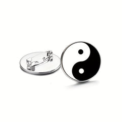 Yin Yang Brooch Yin Yang Jewelry Hypoallergenic Brooch Pins